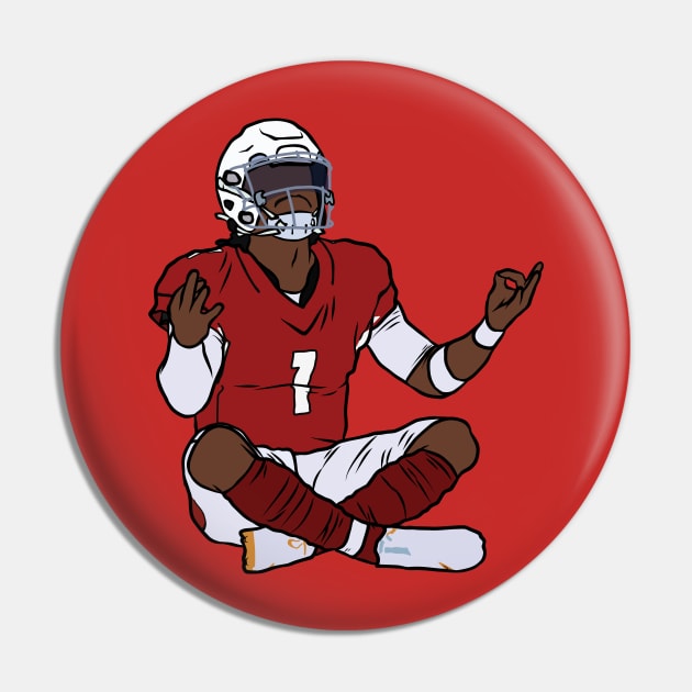 Kyler Murray Meditation Celebration Pin by rattraptees