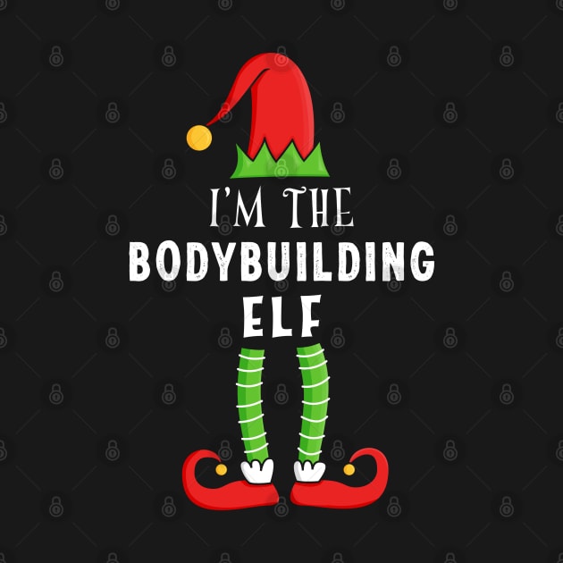 Bodybuilding Elf Christmas Matching Family Gift by qwertydesigns