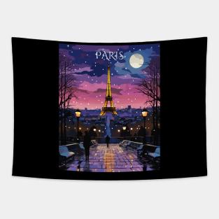 Paris, France, Eiffel Tower, Travel Print, Travel Wall Art, Travel Home Décor, Travel Gift Art Tapestry