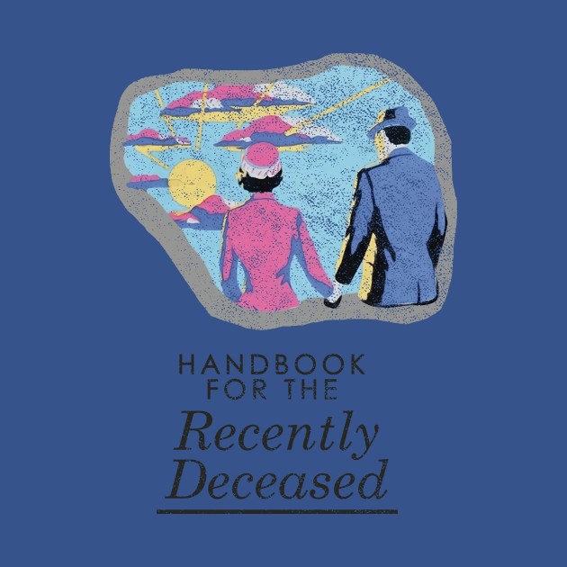 Discover Handbook For The Recently Deceased - Light Distressed - Beetlejuice - T-Shirt