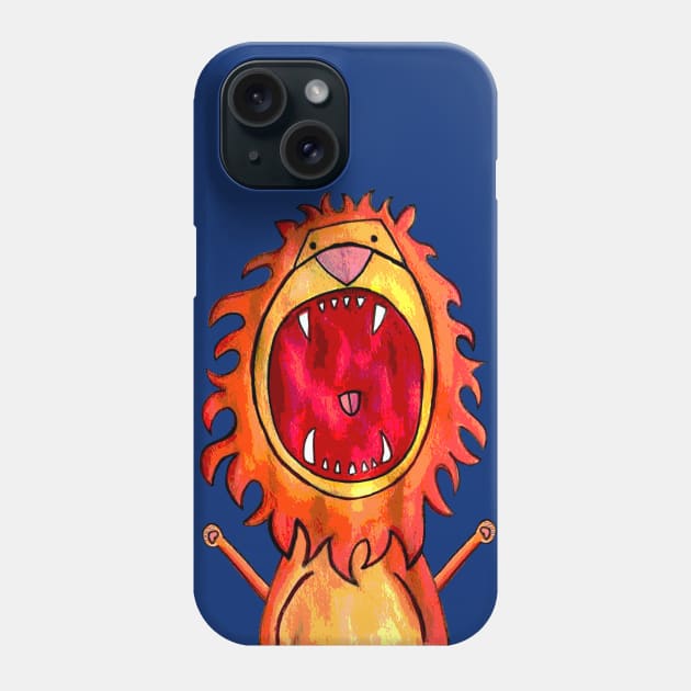 Roaring Lion Phone Case by staceyromanart