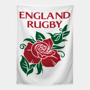 England Rugby Team English Rose Emblem Tapestry