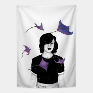 manta ray Tapestry