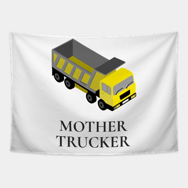 Mother Trucker Tapestry by Canada Tees