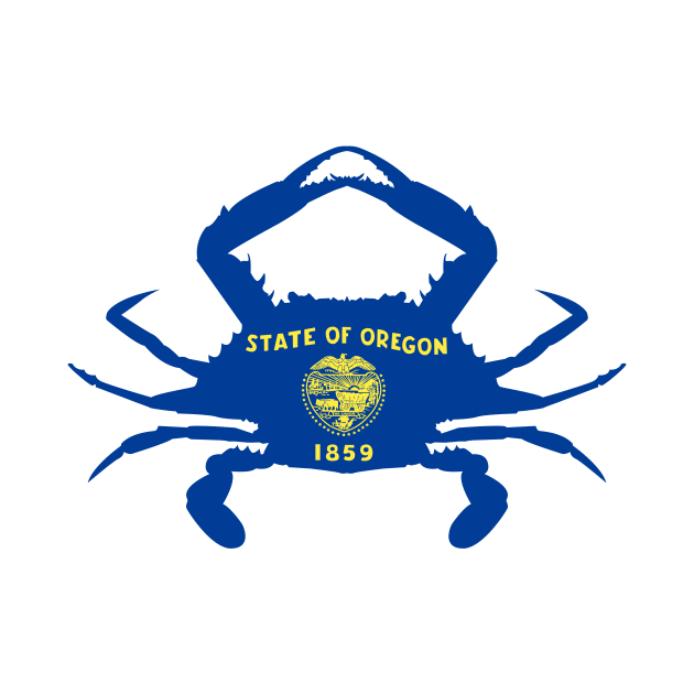 Oregon Crab Flag by Wickedcartoons