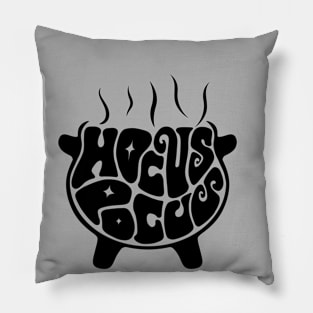 Hocus Pocus Cauldron Word Art Pillow