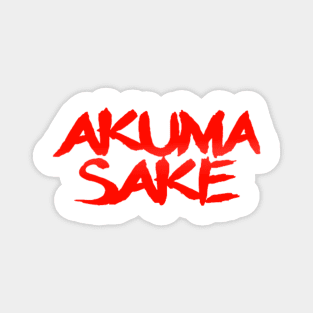 Akuma Sake Logo- Red Design Magnet