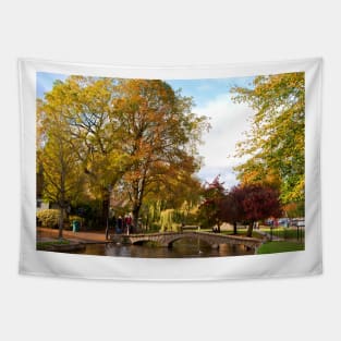 Autumn Trees Bourton on the Water Cotswolds Tapestry