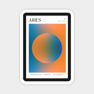 Aries Zodiac Aura Magnet