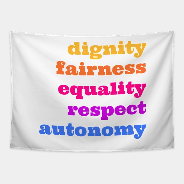 Human rights Tapestry by AllPrintsAndArt