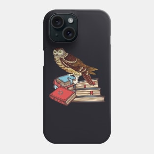 Books Owl Wisdom Reading Phone Case