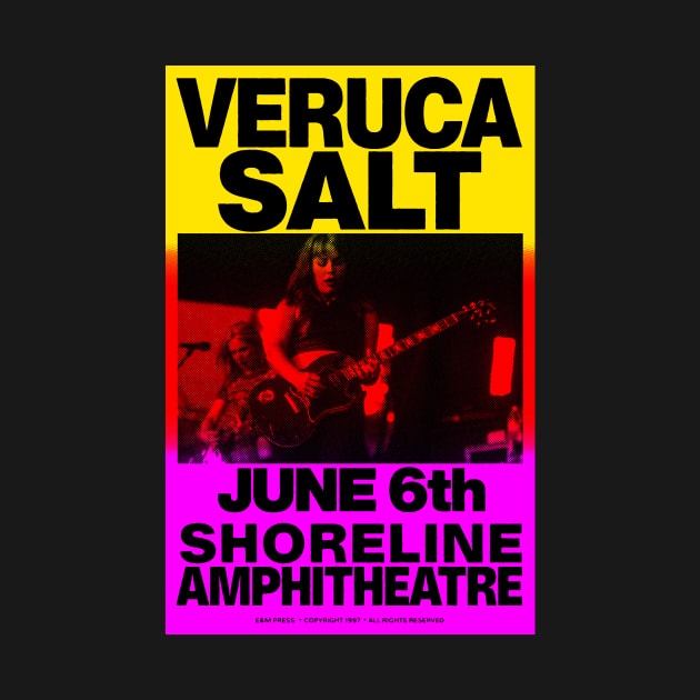 Veruca Salt Riso Style Concert Poster by SkipBroTees