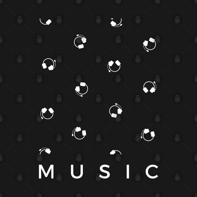 Music Headphones Pattern by yapp