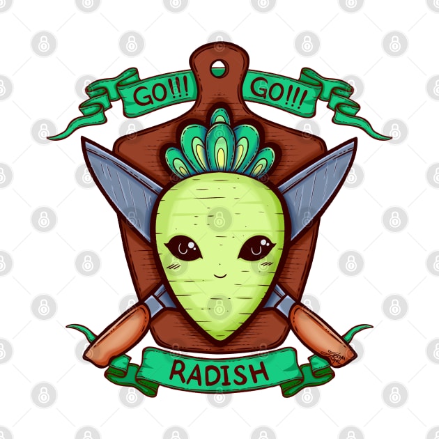 Radish and Knife Coat of Arms by zarya_kiqo