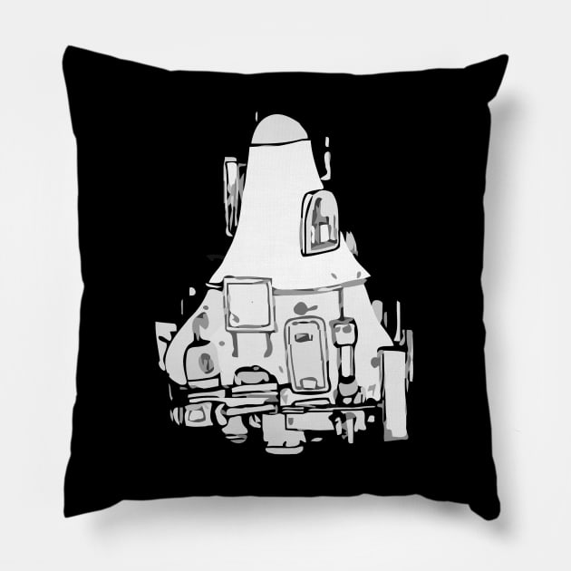 robot doodle monster 05 Pillow by KyleCreated