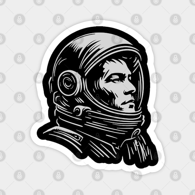 Spaceman Magnet by Stupiditee