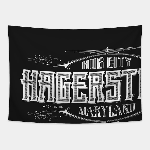 Vintage Hagerstown, MD Tapestry by DonDota