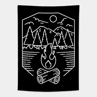campfire emblem Tapestry