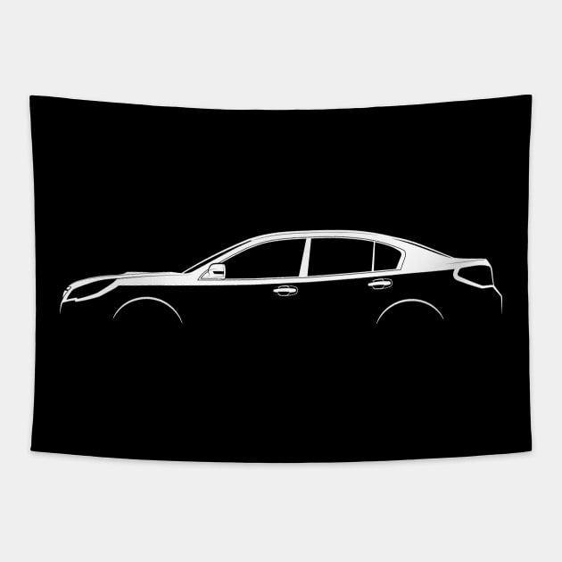 Subaru Legacy (BM) Silhouette Tapestry by Car-Silhouettes