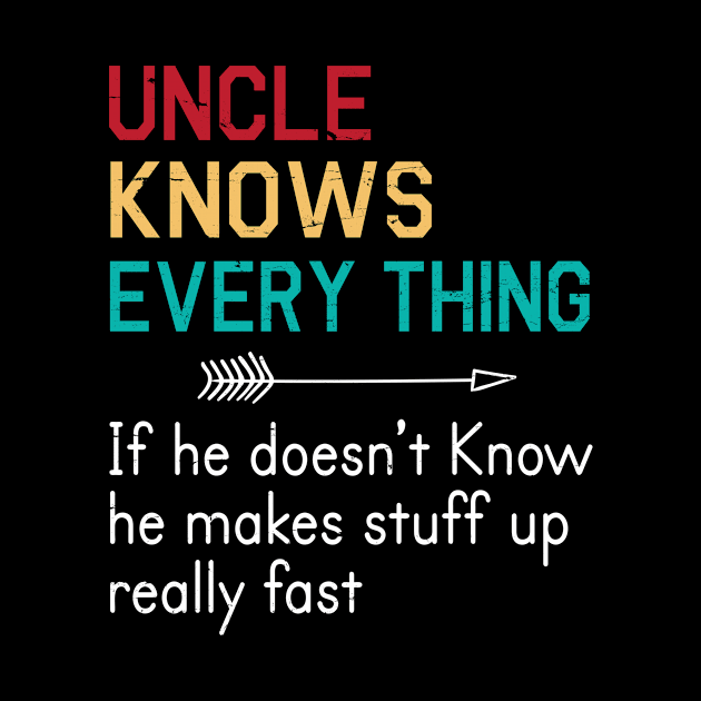 Uncle Knows Everything If He Doesn't Know He Makes Stuff Up Really Fast Happy Father Parent Day by bakhanh123