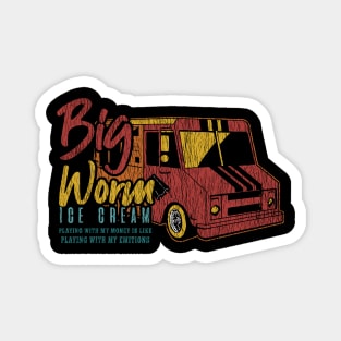 Vintage Big Worm's Ice Cream Magnet