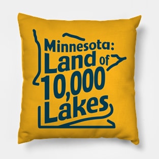 Minnesota Land of 10,000 Lakes Pillow