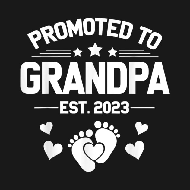 Mens 1st Time Grandpa EST 2023 New First Grandpa 2023 Fathers Day by Pigmentdesign