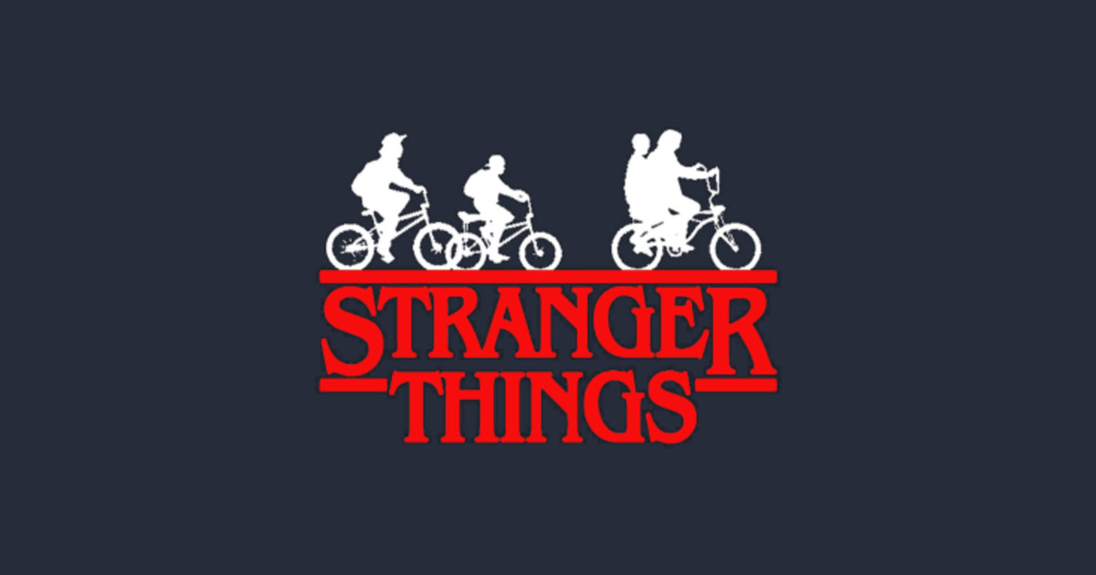 Stranger Things logo with silhouette - Stranger Things - T-Shirt ...