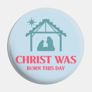 Nativity Birth of Christ Jesus Christian Christianity Christmas Pin