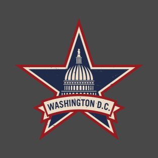 Washington D.C. Vintage Style Logo T-Shirt