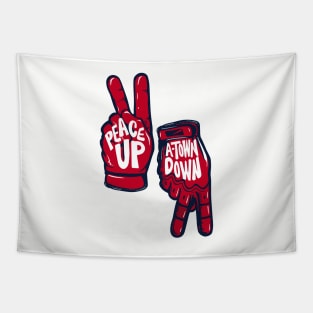Atlanta Braves Peace Up A-Town Down Tapestry
