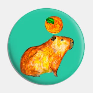 Calm Capybara Pin