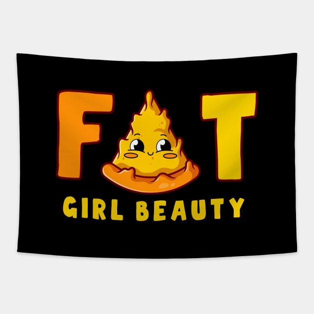 Fat girl beauty Tapestry by My Happy-Design