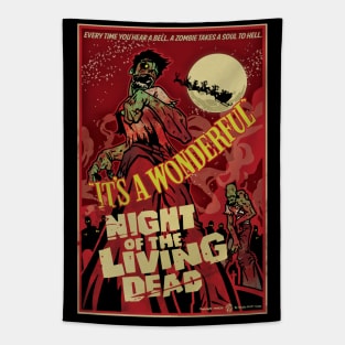 It's A Wonderful Night of The Living Dead Tapestry