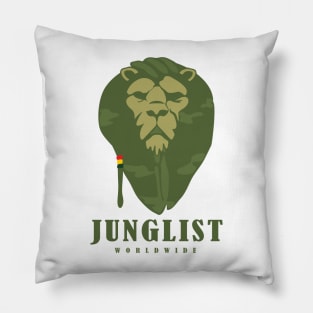Junglist Worldwide Movement ( Cammo Edition ) Pillow