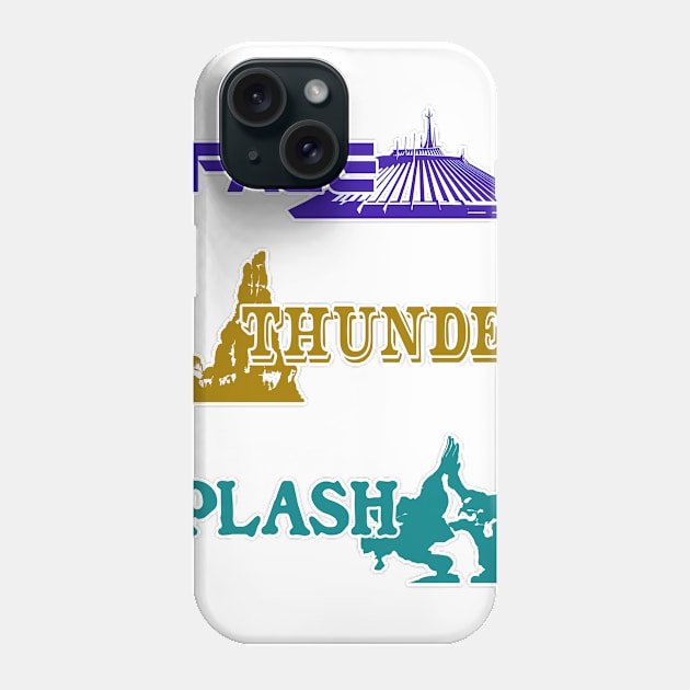 My Favorite Mountains (Color Graphic) Phone Case by DevonDisneyland