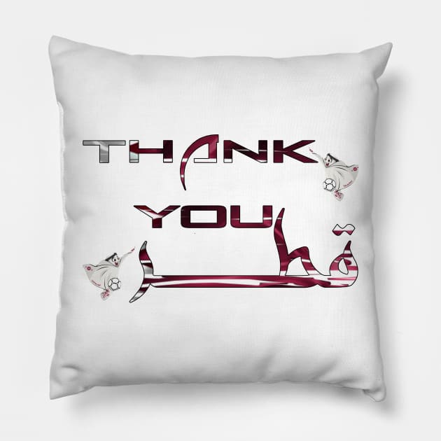 Thank you Qatar Pillow by Yns store