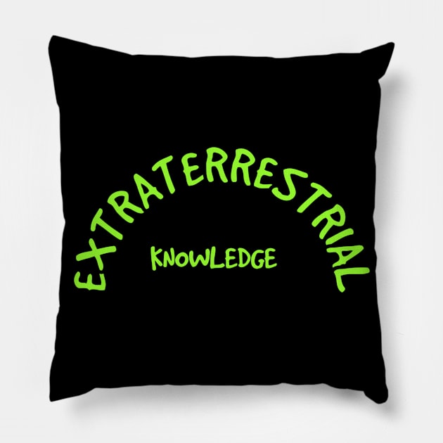 Extraterrestrial knowledge UFO alien Pillow by Coreoceanart