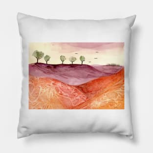 Abstract Landscape Pillow