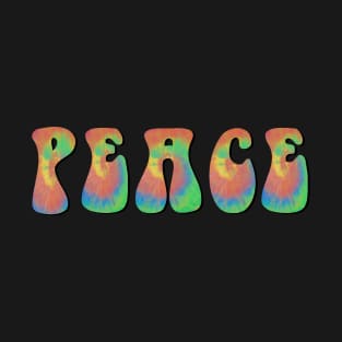 Tie Dye Peace Word T-Shirt