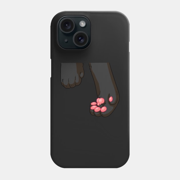 Playful Black Shorthair Kitty Phone Case by Cherushii78