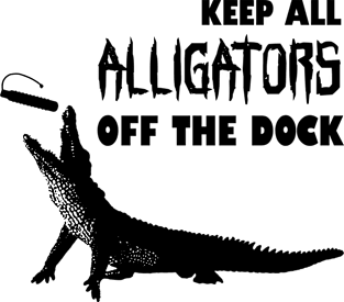 Dock Diving Gator - Black Magnet