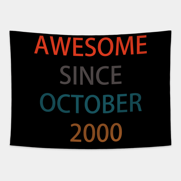 Awesome Since October Tapestry by lmohib