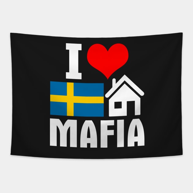 Swedish House Mafia Merch I Heart Swedish House Mafia Tapestry by Williamjmahoney