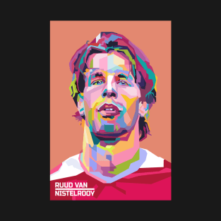 Abstract Ruud Van Nistelrooy in WPAP T-Shirt