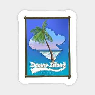 Damar Island Indonesia map Magnet