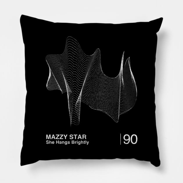 Mazzy Star / Minimalist Graphic Fan Artwork Design Pillow by saudade