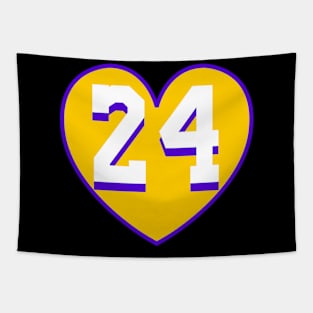 24 LA Memorial Basketball Design Tapestry