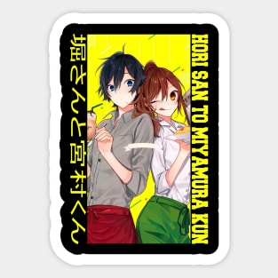 Hori & Miyamura - Horimiya Sticker for Sale by Harukuradesu0