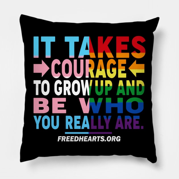 Be Who You Really Are Pillow by FreedHearts